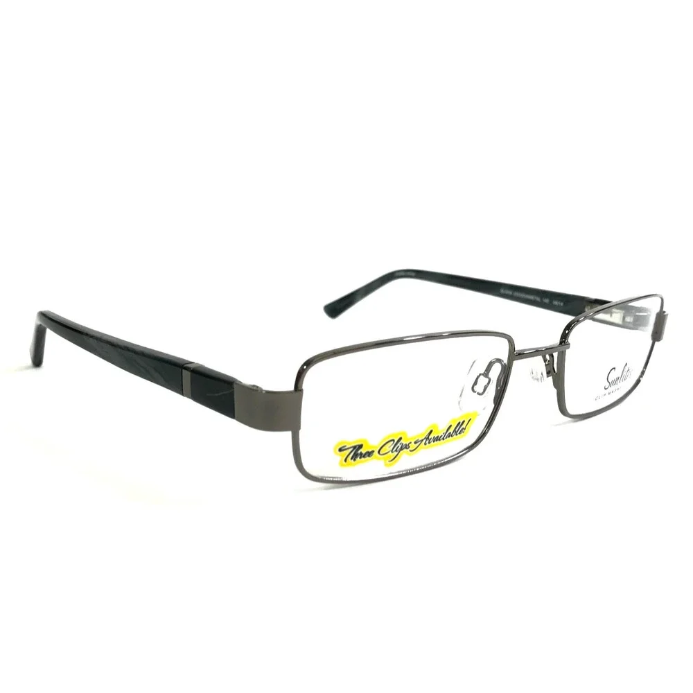 Sunlites Eyeglasses Frames SL4009 033 GUNMETAL Rectangle Full Rim 52-18-140